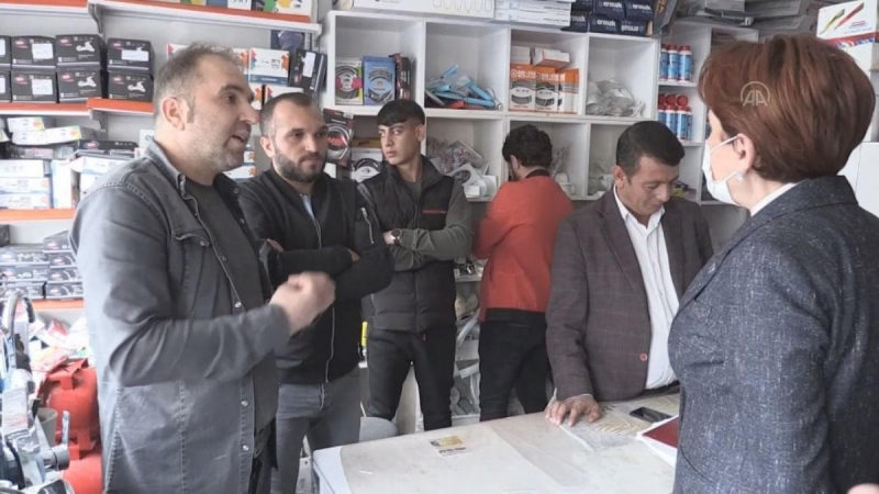 Akşener'in Siirt ziyaretinde 'Burası Kürdistan' diyen kişiye gözaltı